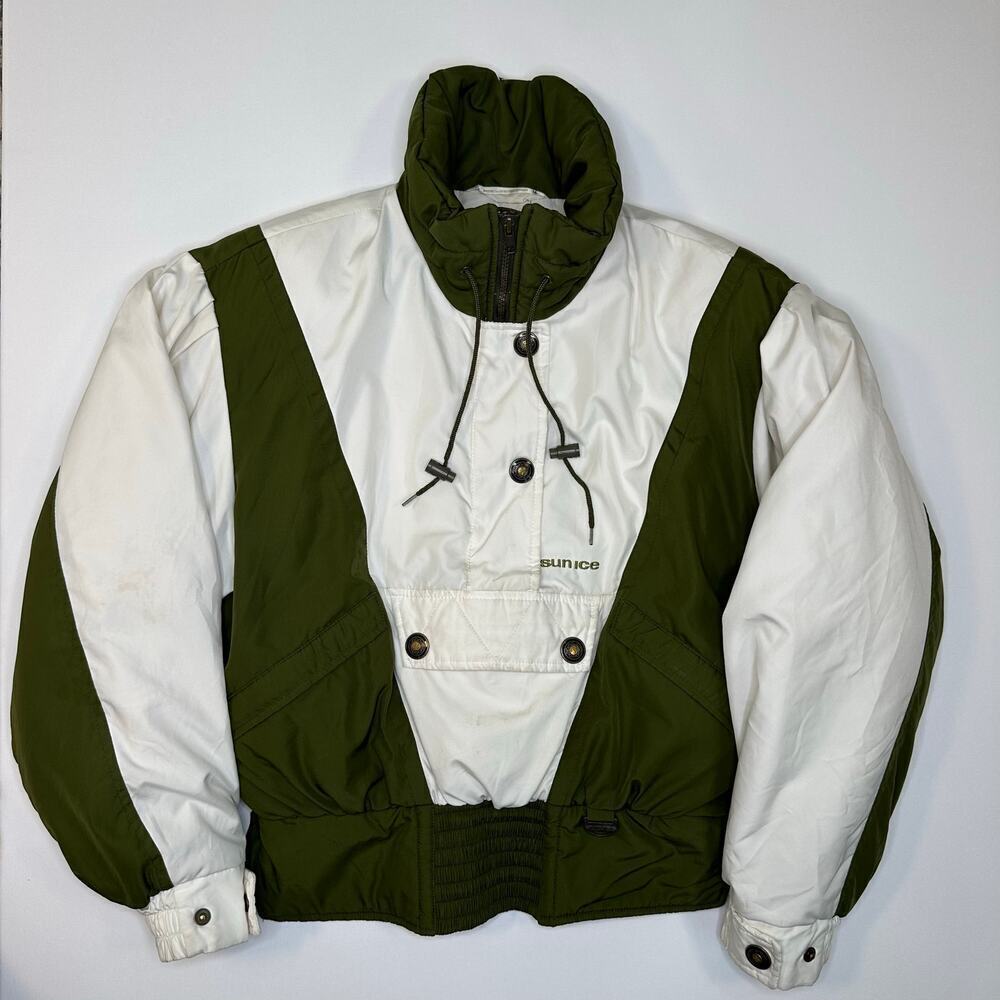 Vintage 1990’s Sunice Colorblock Pullover Ski Jacket with Embroidery